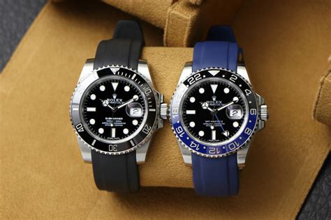 rolex submariner with nylon strap|rolex submariner rubber strap price.